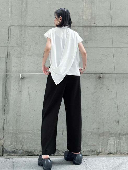 Stripe Panel Wide Pants